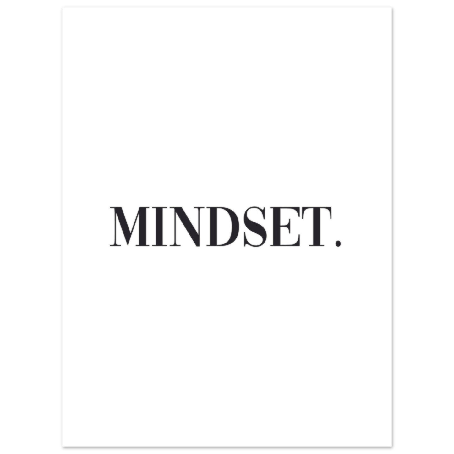 "Mindset." Poster