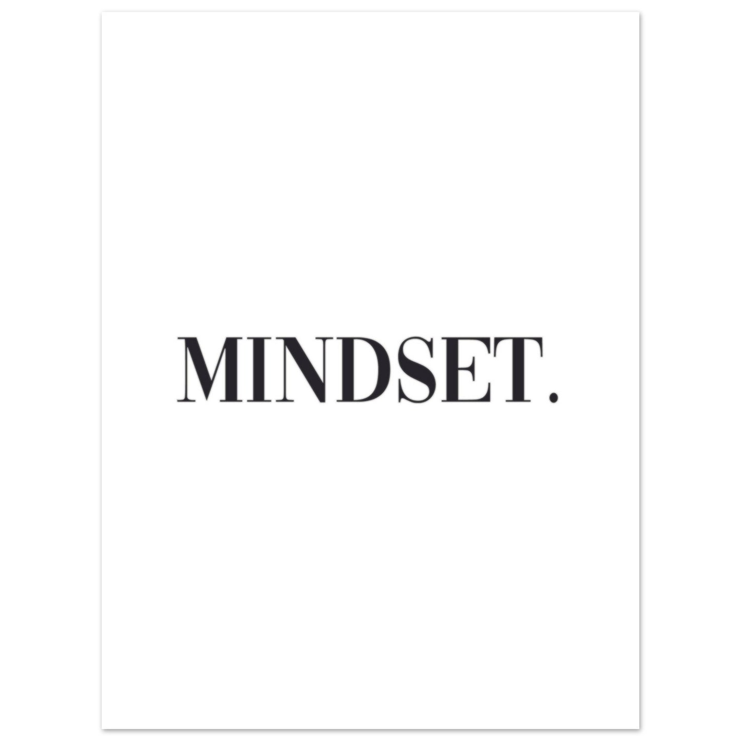 "Mindset." Poster