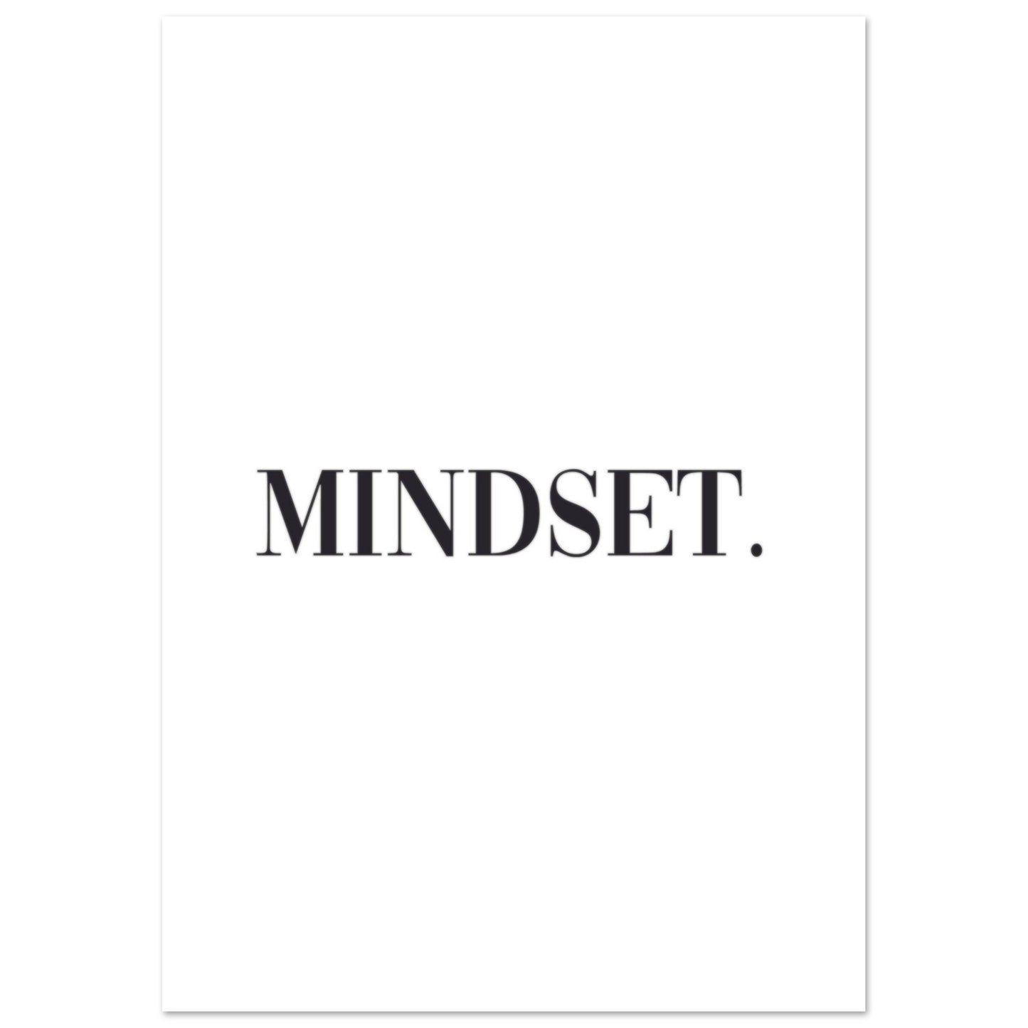 "Mindset." Poster